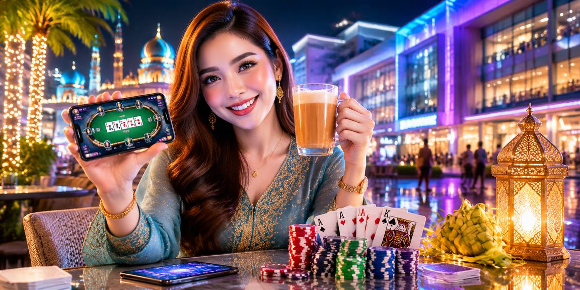 Permainan poker sambutan Hari Raya di Johor Bahru — suasana pertaruhan perayaan