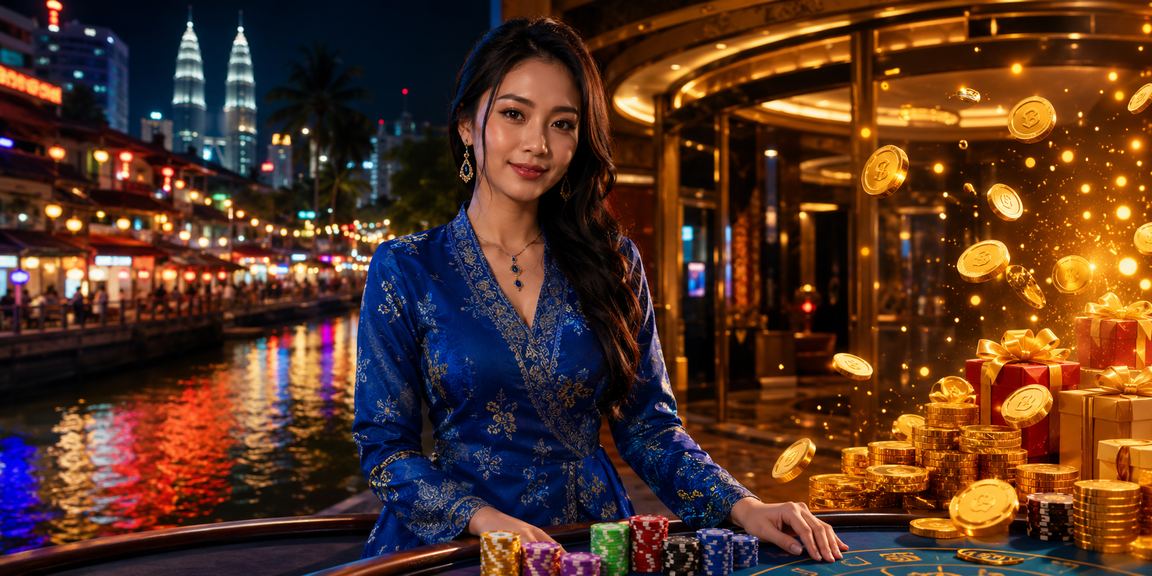 Pengguna Malaysia membuat pertaruhan dalam pakaian baju kurung di Kuala Lumpur