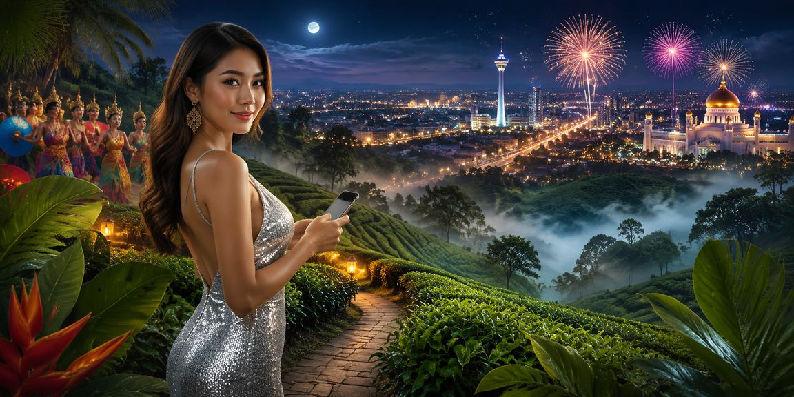 Pengguna mengakses platform harimau333 melalui telefon di Seremban
